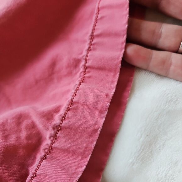 J Crew NY Mens Small, Drawstring Shorts Salmon  Twill 6" Inseam GUC Preppy Gym - Picture 8 of 9